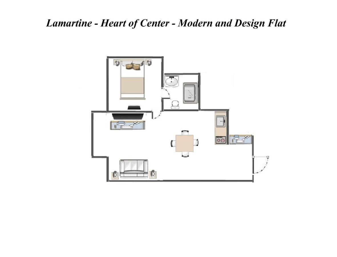 Lamartine- Heart Of Center- Modern And Design Flat 尼斯 外观 照片